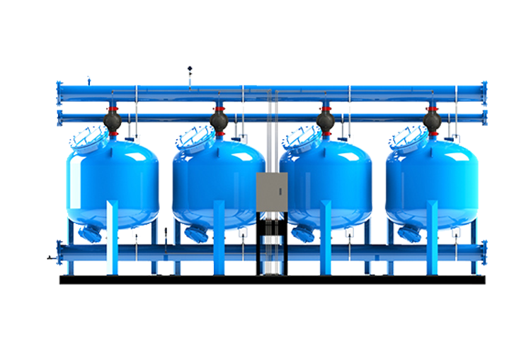 四罐并聯(lián)全自動淺層沙過濾器